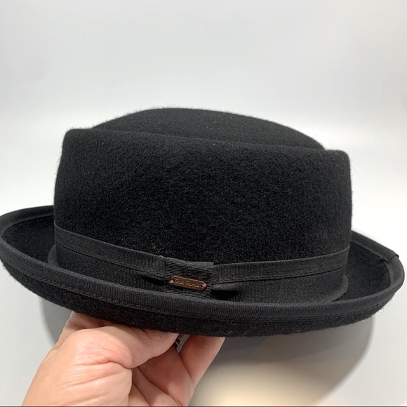 FREE PEOPLE Classic Wool Fedora Hat Grosgrain Ribbon Band